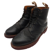 Dr. Doc Martens (Men's 13) Black Bentley Brogue Ankle Boot Wingtip Lace Up GV080