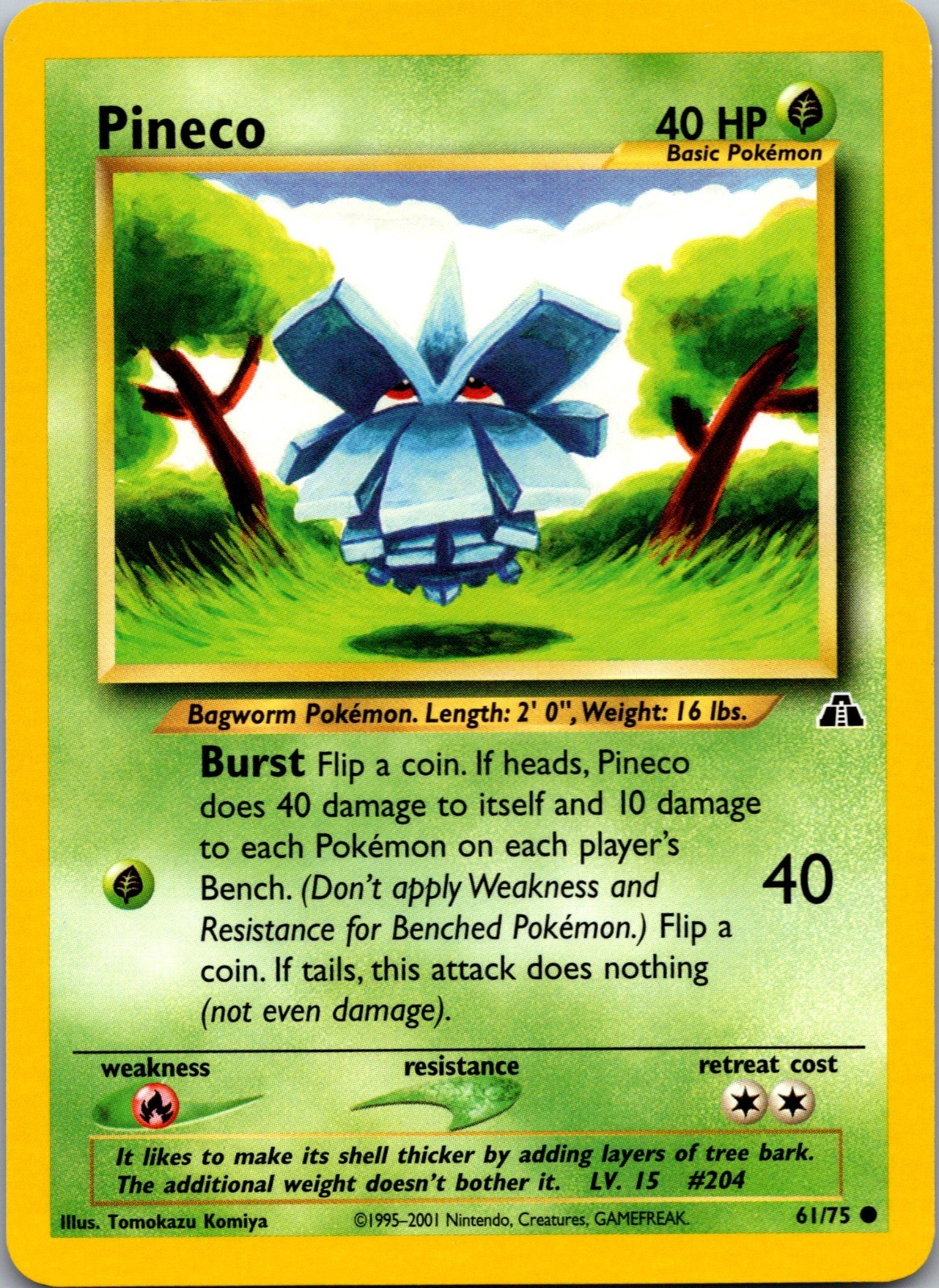 Pineco Unlimited Common Neo Discovery 61/75 NM