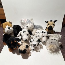 GANZ Vintage Webkinz Dogs Plushes - Lot of 11, No Codes