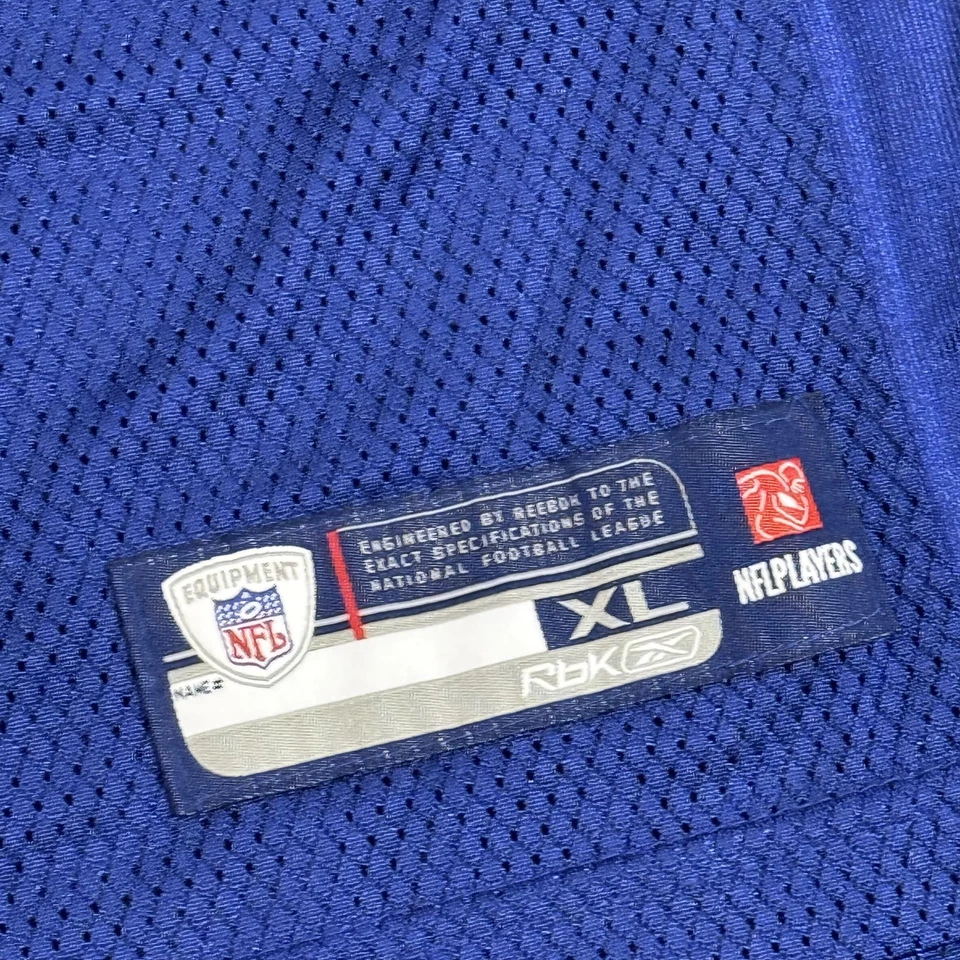 Camiseta de fútbol americano New York Giants malla juvenil XL azul NFL Reebok Jeremy Shockey Foto 2 de 4