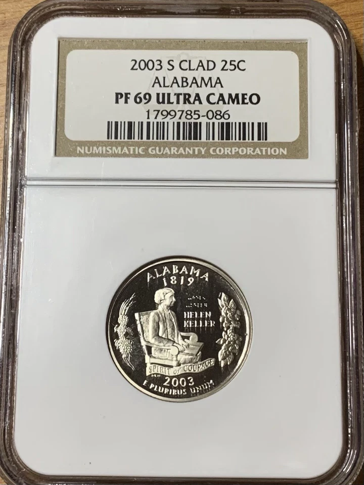2003-S Alabama State Quarter Clad NGC Proof 69 Ultra Cameo (Helen Keller) - Image 4 of 4