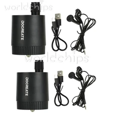 2pcs Water Leakage Detector Pipe Leak Detection Sound Amplifier Rechargeable