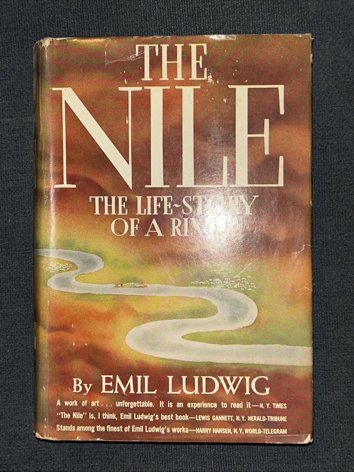 The Nile: Life-Story of a River - Emil Ludwig 1939 Hardback Dust Jacket Maps