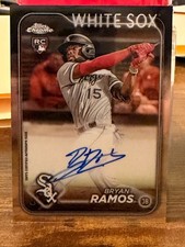 Bryan Ramos 2024 Topps Chrome Base RC Auto #RA-BRR White Sox Rookie