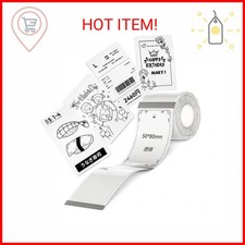 NIIMBOT Labels, 2'' x 3.15'' 50x80mm Thermal Sticker Label, Waterproof Price/M