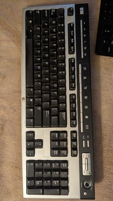 HP 5219 Wireless Multimedia Keyboard, Black/Silver English QWERTY