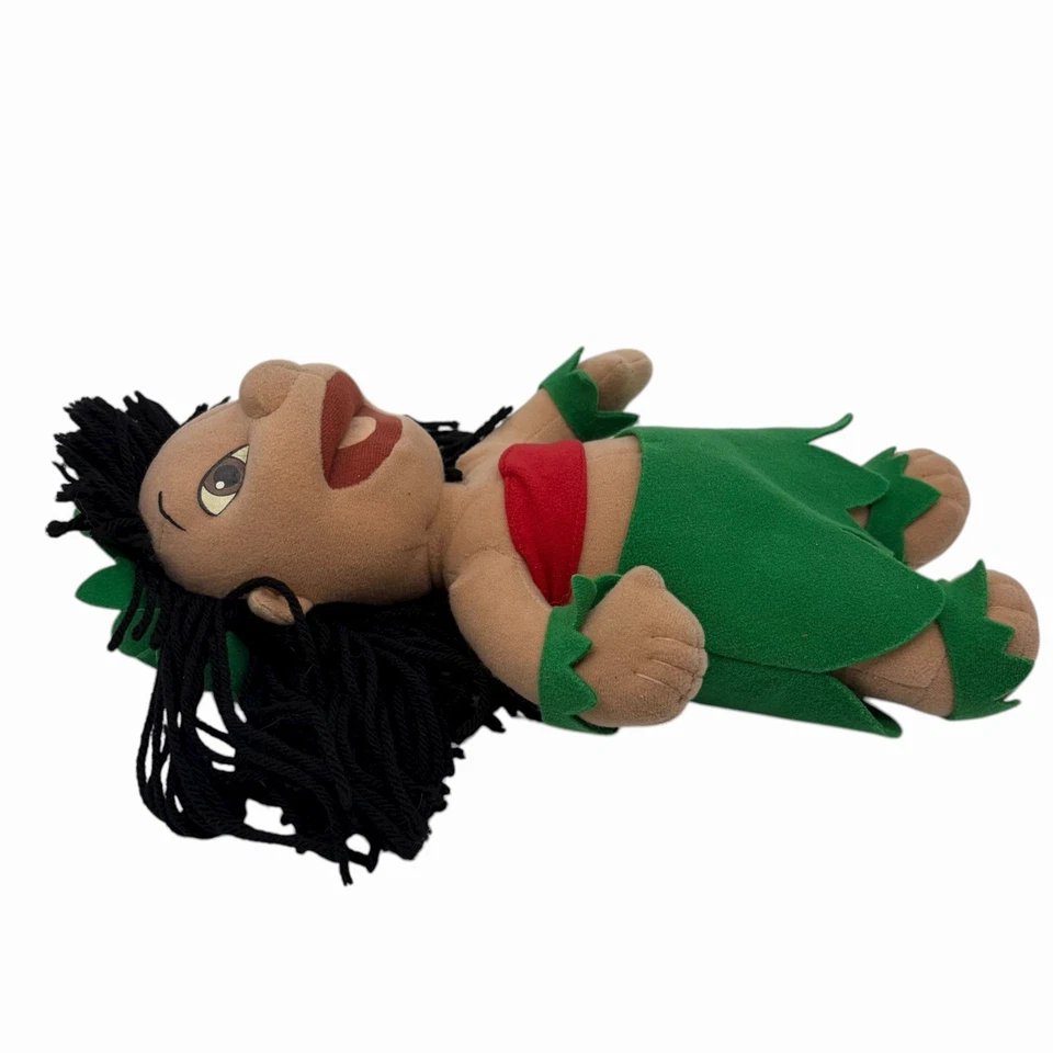 Disney Lilo & Stitch Hulu Niña Lilo 12” Peluche Hawaii Luau Hierba Falda Aplausos Foto 3 de 4