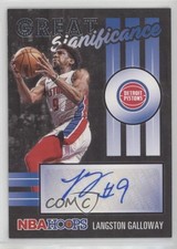 2020-21 Panini NBA Hoops Great SIGnificance Langston Galloway #GS-LGA Auto n1u