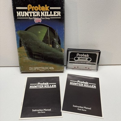 Hunter Killer - Protek  48K/128K  ZX Spectrum 1983 Big Box - Complete CIB