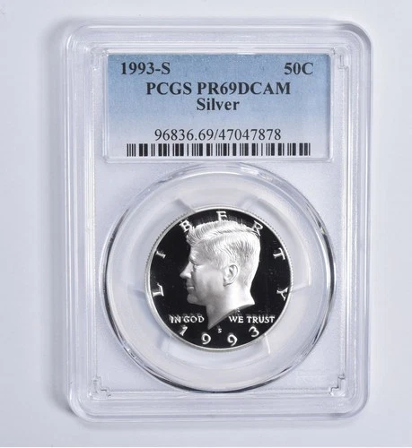 PR69 DCAM 1993-S Silver Kennedy Half Dollar PCGS Blue Lbl *5351