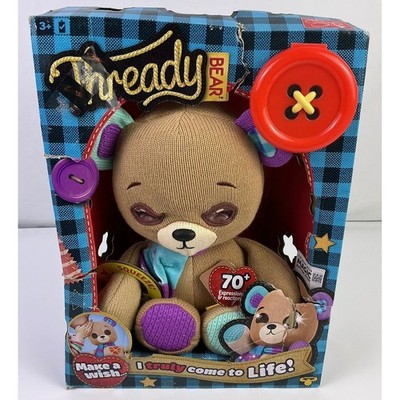 Thread Bear Magical Button Heart Interactive Plush Toy 70 Expressions Reactions