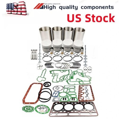 V1702T Overhaul Rebuild Kit with Valve  bearing gaske for Kubota  Engine US