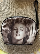 Marilyn Monroe Wristlet  Leopard Sepia Tone Dome Style Silver Hardware