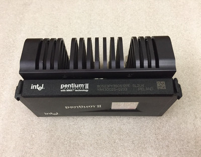 Intel Pentium II 350MHz w/ 512k Cache SL2U4 Slot 1 SECC CPU + Heatsink