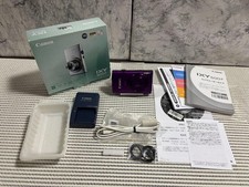 Canon IXY 600F Purple Compact Digital Camera with Charger and Accessories