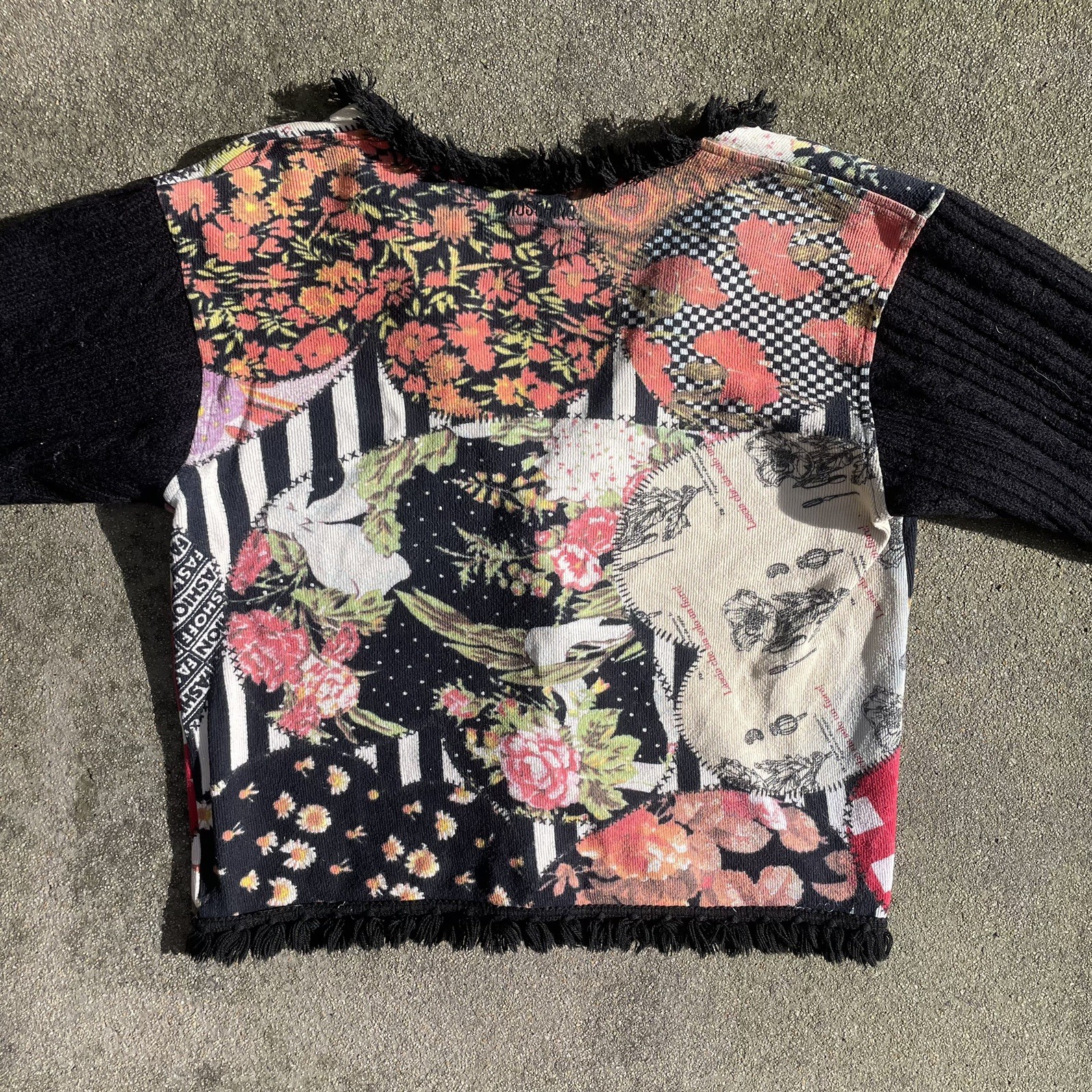 RARE VINTAGE MOSCHINO SS 1992 Colourful Patchwork Designer Cardigan Retro S-M image 9