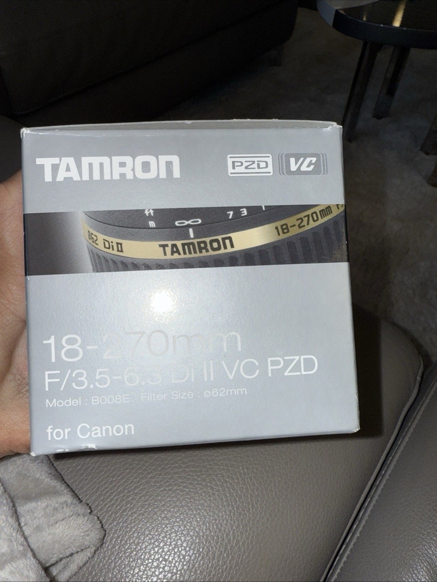 Tamron B008 18-270mm f/3.5-6.3 Di-II VC PZD Lens For Canon for