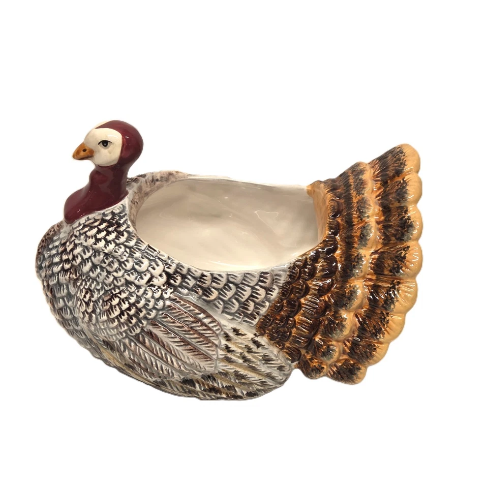 Warren Kimble Acción de Gracias Pavo Arándano Cuenco Cosecha Boston Almacén Plato Foto 4 de 4