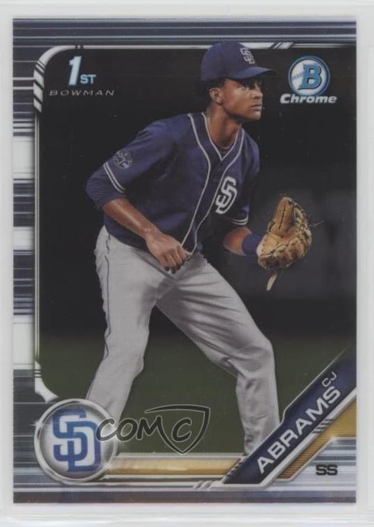 2019 Bowman Draft Chrome CJ Abrams (Fielding) #BDC-85 07cc