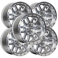 Set Of 5 Mayhem 8304 Delta 17x9 5x5 -12mm Machined Wheels Rims 17 Inch Set Of 5 Mayhem 8304 Delta 17x9 5x5 -12mm Machined Wheels Rims 17 Inch