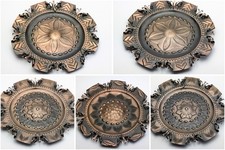 Set aus 5 Bronzierten Wandtellern - DDR - 28,5 cm -  Vintage