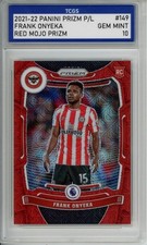 2021-22 PANINI PRIZM P/L RED MOJO PRIZM FRANK ONYEKA RC /159 TCGS GEM MINT 10