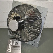 Dayton Shutter Exhaust Fan 484X44, 20" Blade, 4,034 CFM, 115V AC, Aluminum