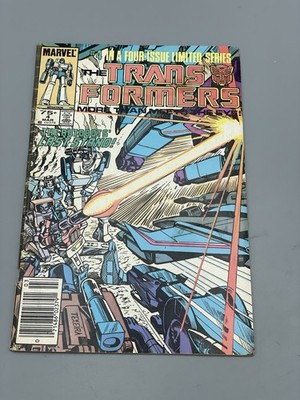 Transformers #4 - Marvel Comics 1985 - 1st App Shockwave & Dinobots -VG!!