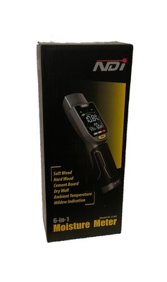6 In 1 Noninvasive Moisture Meter Pinless Humity Sensor Drywall/gypsum Board/cem