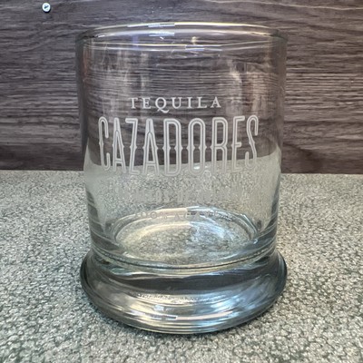 Tequila Drinking Glass Cazadores Los Altos de Jalisco Large Heavy Base