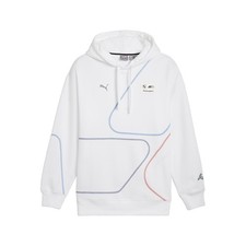 PUMA Bmw M Motorsport Statement Pullover Hoodie Mens White Casual Outerwear 6272