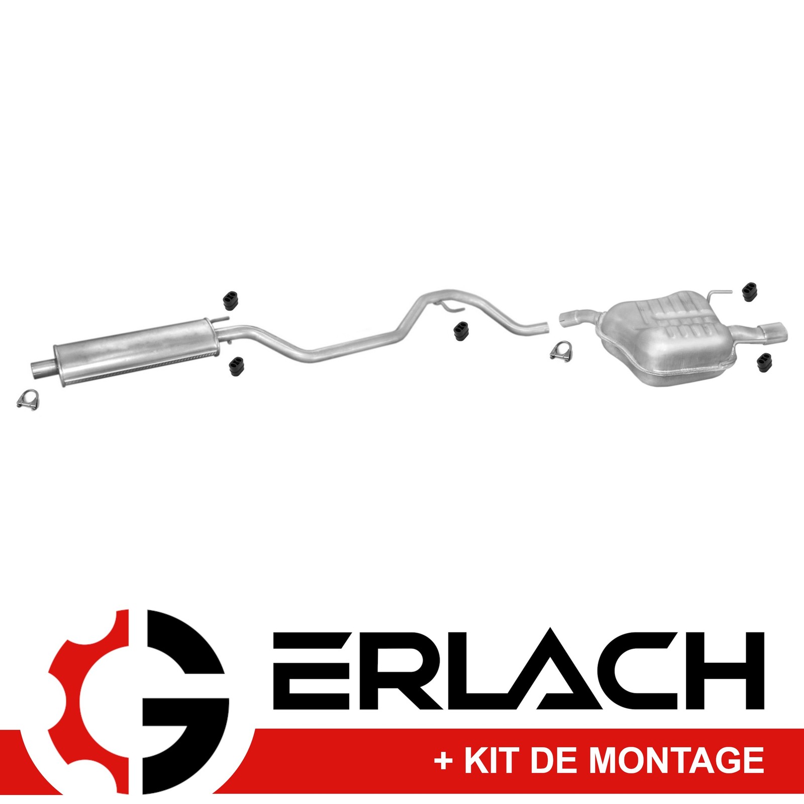 Silencieux echappement Opel Vectra C anti bruit et corrosion acier pour moteur 1.6 1.8