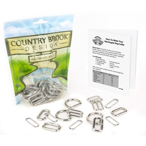 Country Brook Design® 1 Inch Martingale Dog Collar Kit