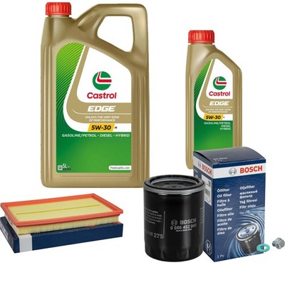 BOSCH inspektionspaket 6 L Castrol EDGE 5W-30 M für Nissan Maxima/Maxima QX V
