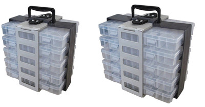 Jenzi Box-System, 5 Boxen M & L / Angelgerätekoffer-System