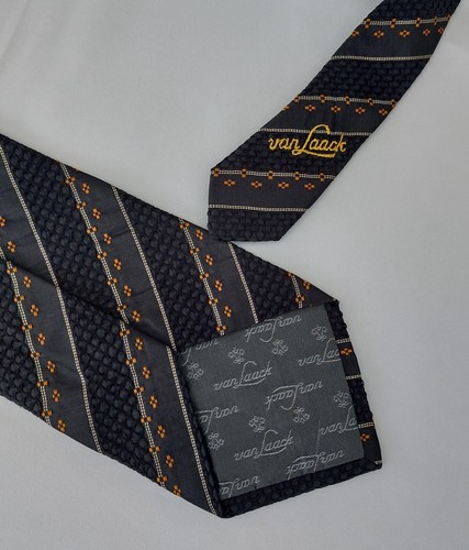 van Laack Seiden Krawatte Schwarz - Bild 2 von 2