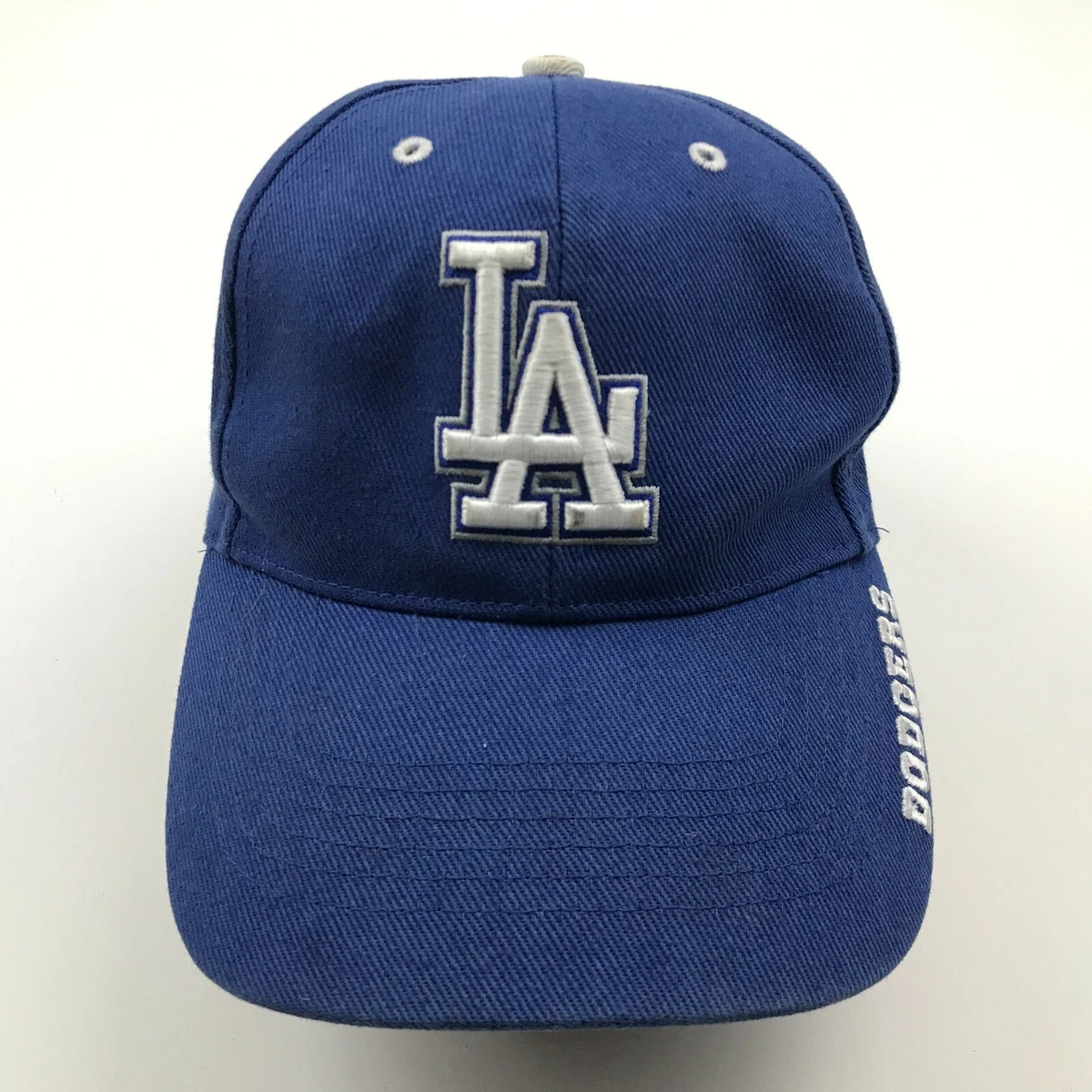 VINTAGE New Era Los Angeles Dodgers Hat Cap Strapback Youth Blue