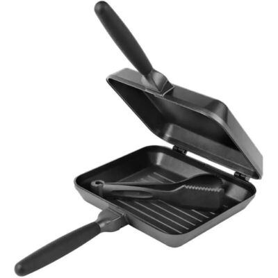 Sonik Sizzla Multi-Pan Set Pfanne doppelseitig Pfanne Angeln Kochset Camping Set