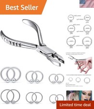 Elegant 9 Style Body Piercing Kit - 316L Surgical Steel Tools for All Piercings