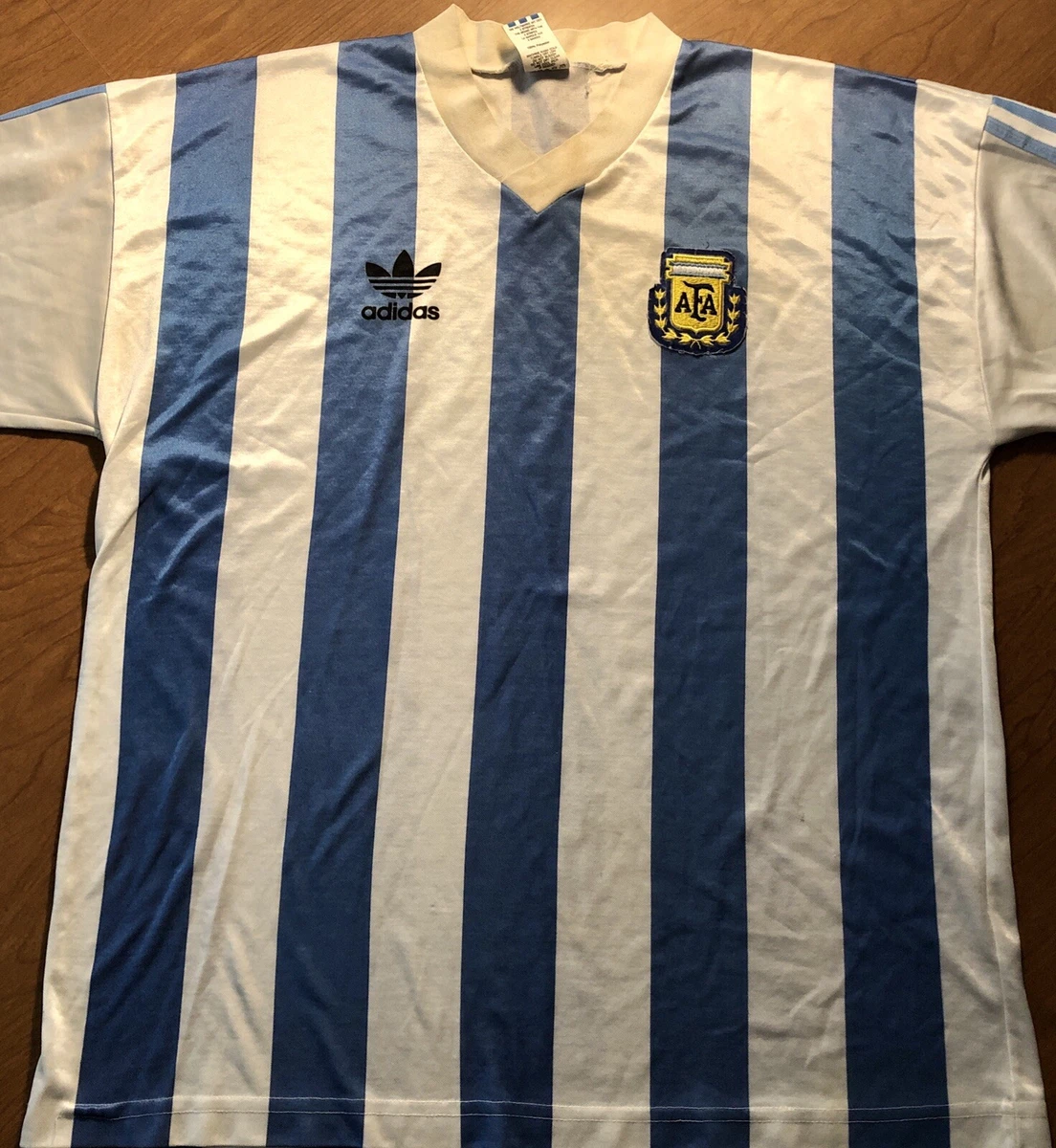 Adidas Argentina 1990 91 Home Jersey Size L eBay