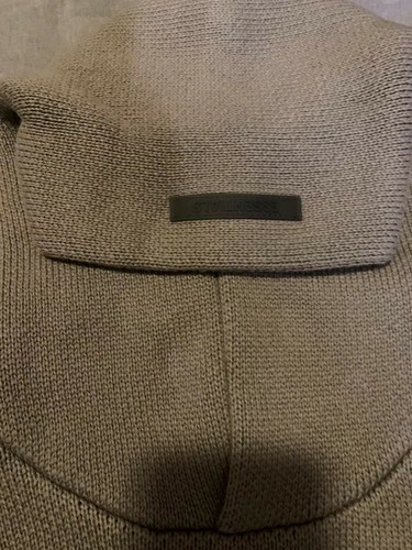 Neu mit Etikett Essentials Strick Logo Hoodie ~ Größe: S ~ schwarz & taupe (ausverkauft) - Bild 17 von 18