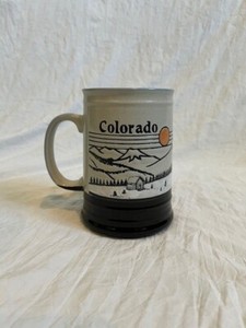 Colorado mountain scenery ceramic coffee cup - 18 oz