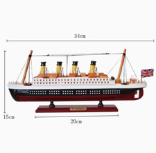 Decorazione barca a vela in legno modello Titanic simulazione crociera decorazione casa