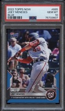 PSA 10 2022 TOPPS NOW BLUE #685 JOEY MENESES JERSEY# SERIAL# 45/49 **1/1** POP 1