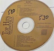 ELVIS VOL5 5 TOP HITS MONTHLY KARAOKE CDG HARD TO FIND