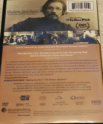 Sholem Aleichem Laughing in the Darkness MOD DVD Movie  
