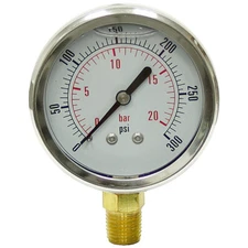 300 PSI 2.5" LF LM Gauge Dynamic CF1P-020-A 21-1246-E