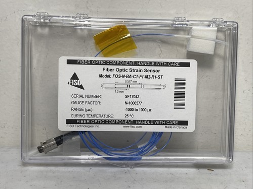 FISO Fiber Optic Strain Sensor FOS-N-BA-C1-F1-M2-R1-ST