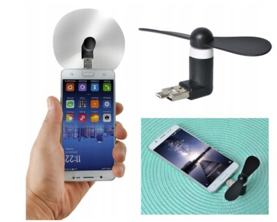 Mini Ventilator Für Smartphone USB + Micro USB Ventilator Telefon Kalte Luft PC