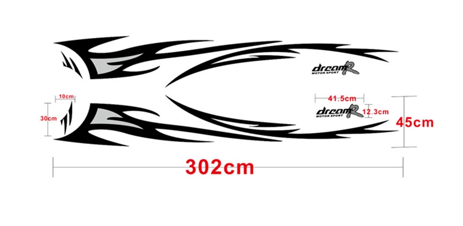 Par de calcomanías adhesivas de vinilo para puerta lateral de carrocería de coche calcomanías decorativas de carreras Foto 2 de 4